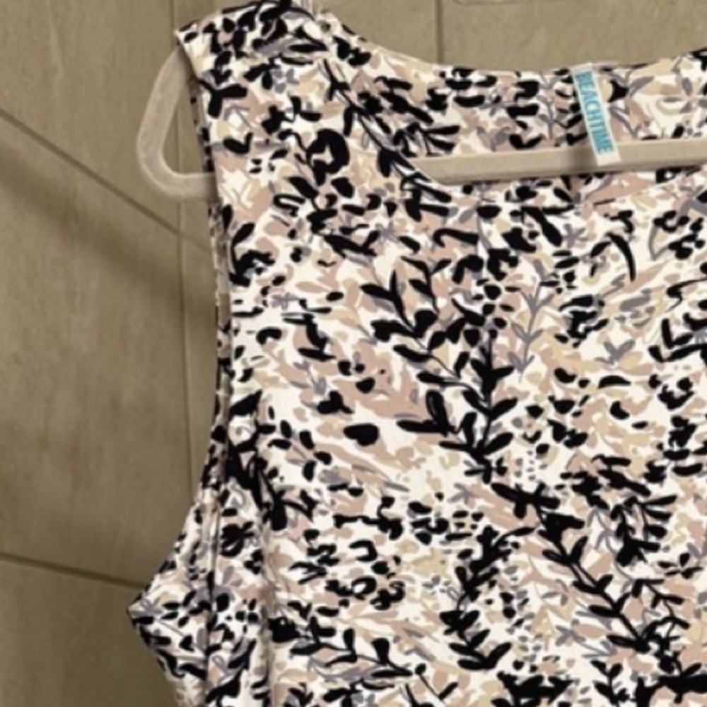 NWT Beachtime UPF 50+ / cooling effect sleeveless ruffled bottom dress, size XL